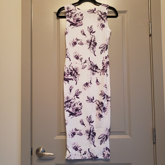 ASOS Floral Sleeveless Midi Bodycon Dress - Picture 5 of 7